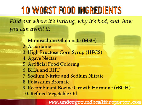 Top 10 Worst Food Ingredients
