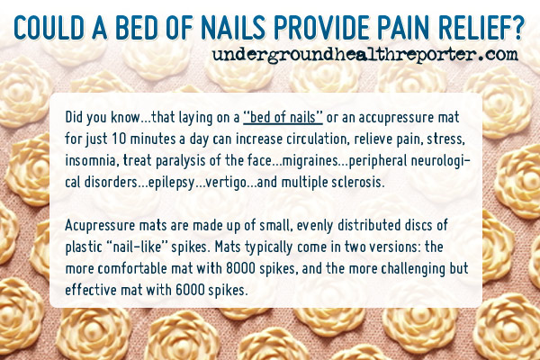 acupressure mats provide pain relief