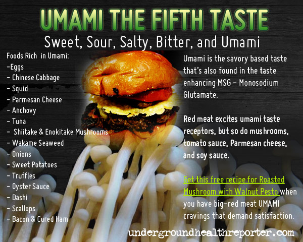 Foods with Umami taste