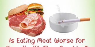 Is eating meat worse than smoking?