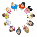 Group of Children Standing Around