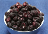 black raspberries in a bowl