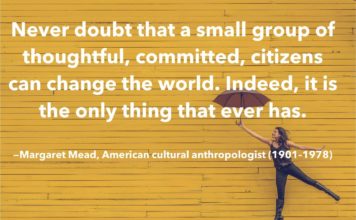 margaret mead quote about small groups of people