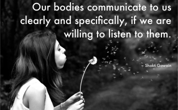 Our bodies communicate with us