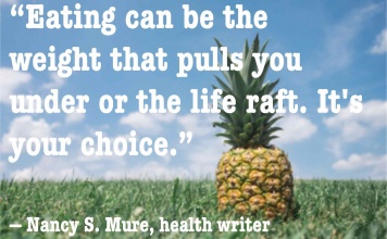 Nancy Mure quote about eating