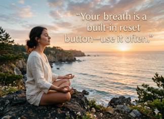 “Your breath is a built‑in reset button—use it often.”